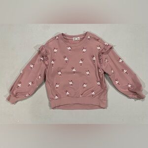 Charming Pink Ballerina Sweatshirt for Kids